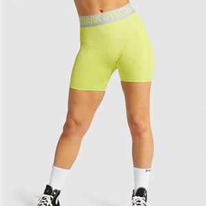 Gymshark Flex Shorts- lime green